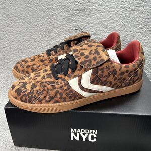 Madden NYC Women Leopard Print Sneakers Size 11 Lace Up Comfort Foam Insole